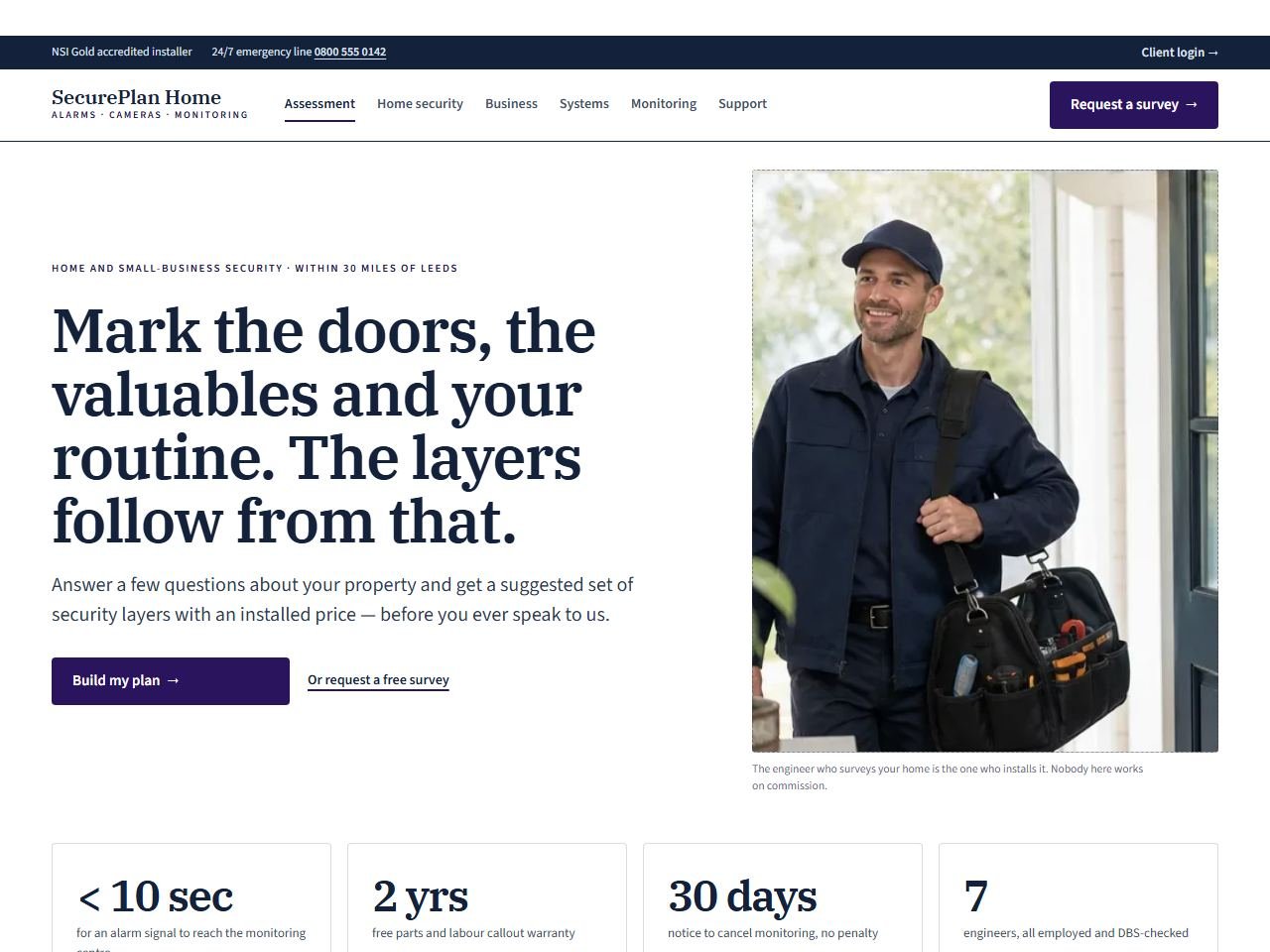SecurePlan Home — Desktop
