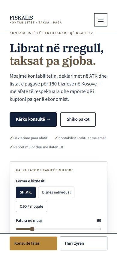 Kontabilitet & Taksa — Telefon