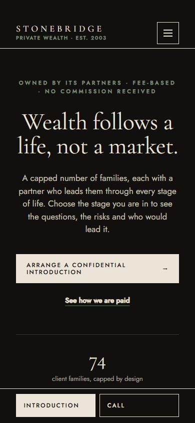 Stonebridge Private Wealth — Telefon