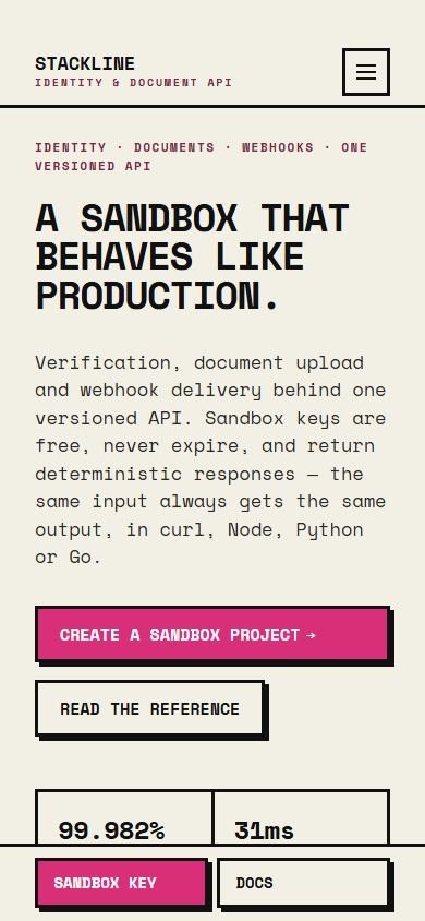 Stackline — Telefon