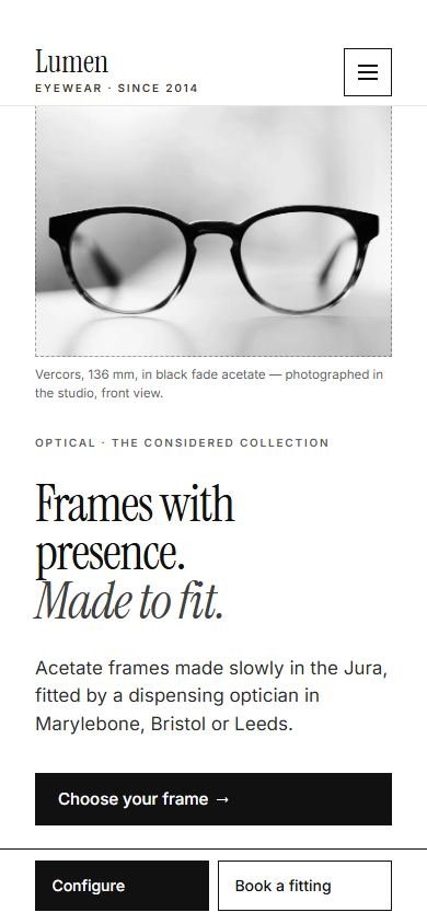 Lumen Eyewear — Phone