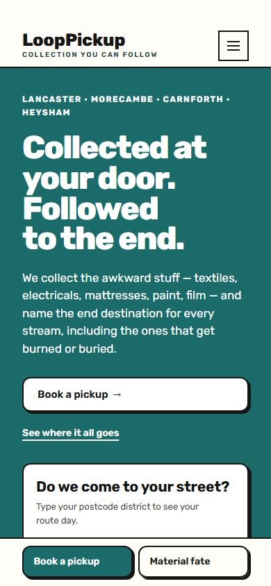 LoopPickup — Telefon