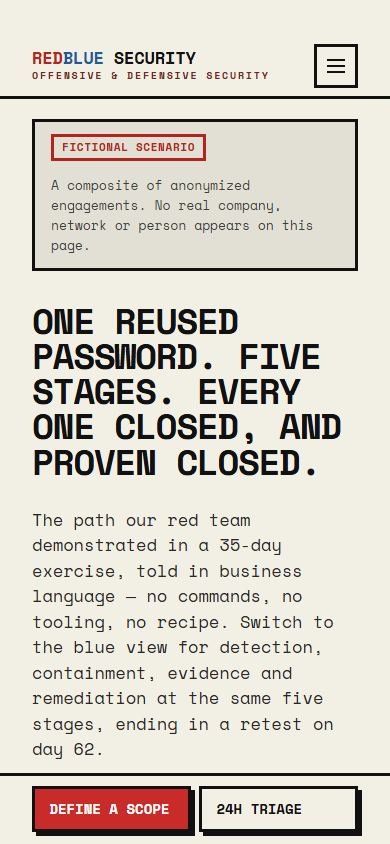 RedBlue Security — Smartphone