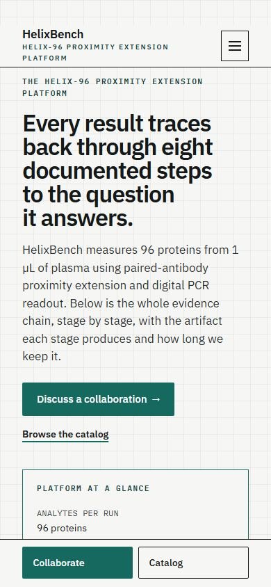 HelixBench — Telefon